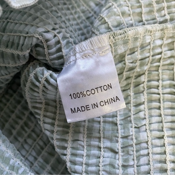 Princess Polly KORINA MINI DRESS GINGHAM GREEN - Picture 11 of 13